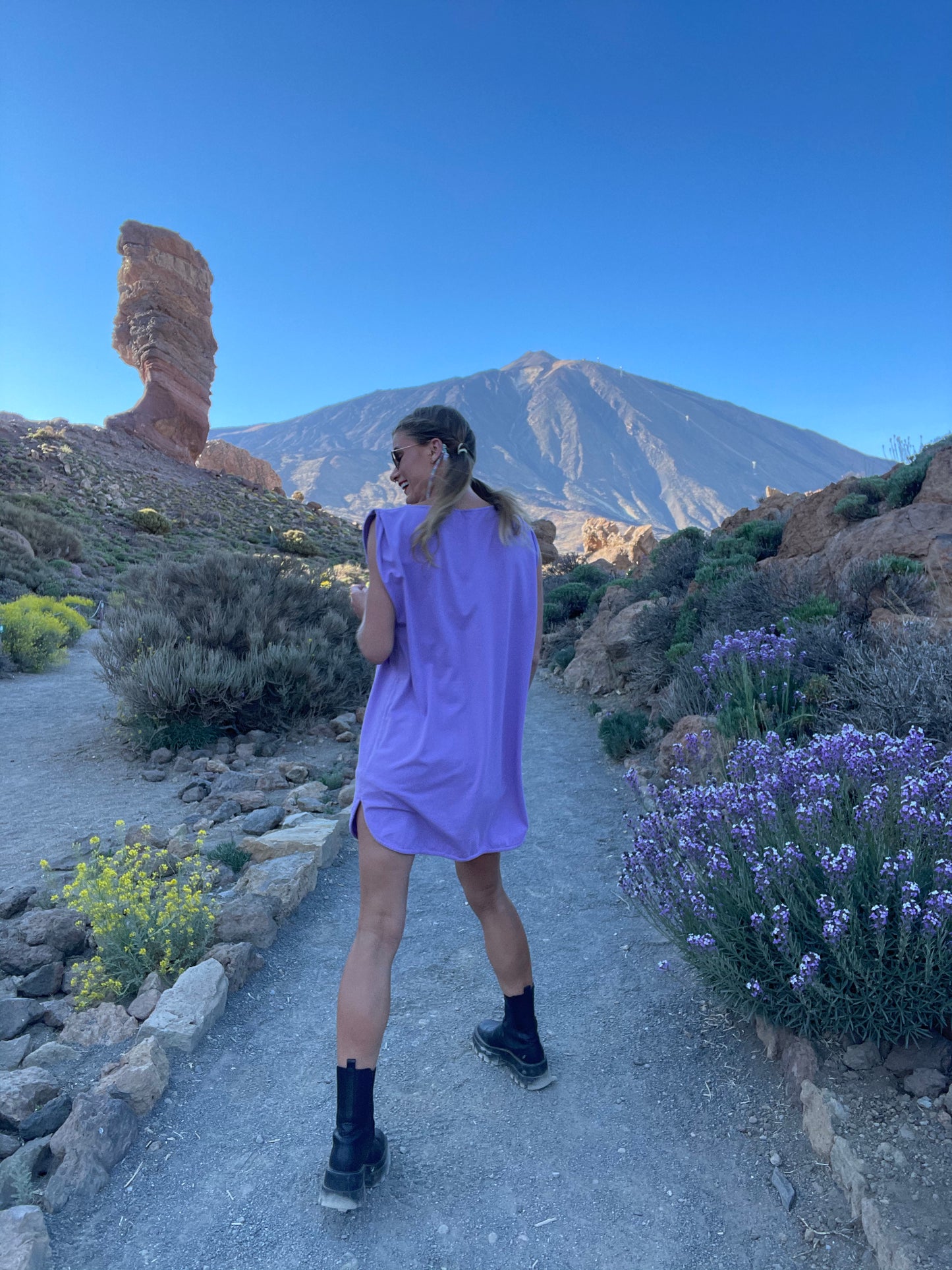 Tílko / šaty Tenerife fialové